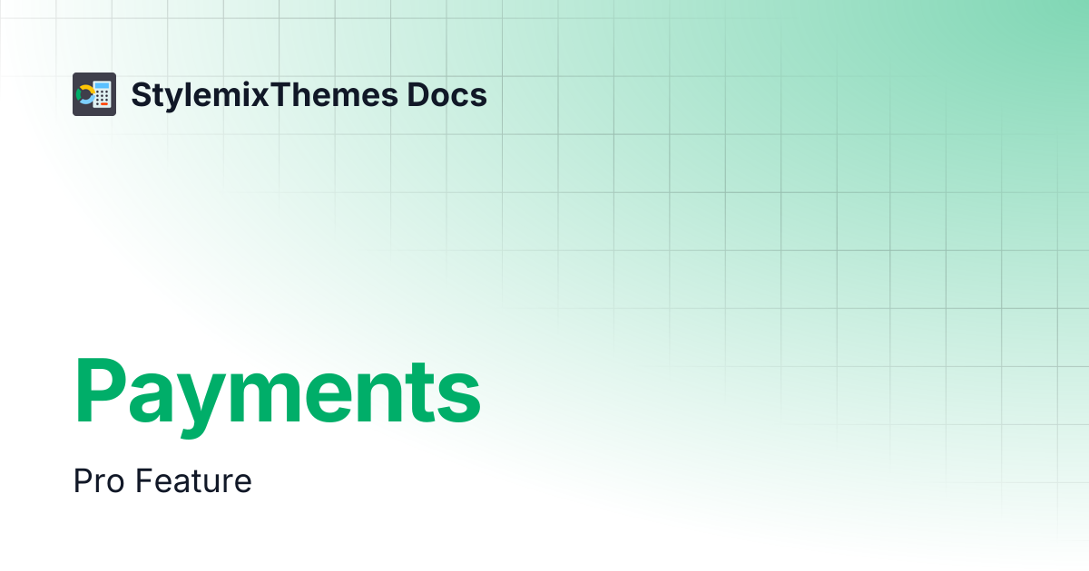 Payments | Cost Calculator Builder | StylemixThemes Docs