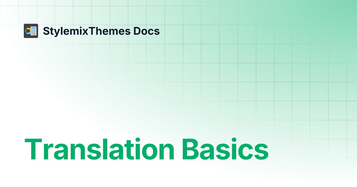 Translation Basics | Cost Calculator Builder | StylemixThemes Docs