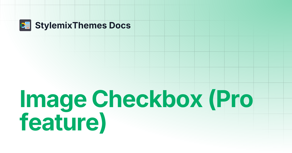 Image Checkbox (Pro feature) | Cost Calculator Builder | StylemixThemes ...