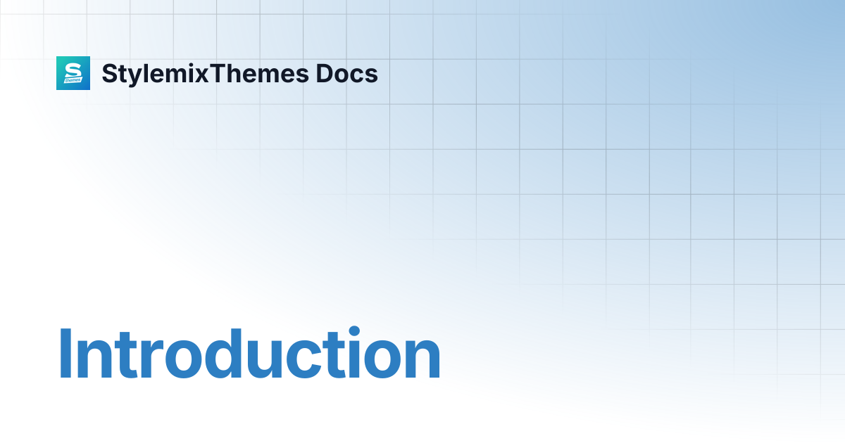Introduction | Manufacturer Theme Documentation | StylemixThemes Docs
