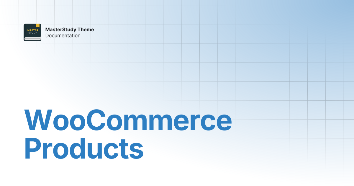 WooCommerce Products | MasterStudy Theme Documentation | StylemixThemes ...