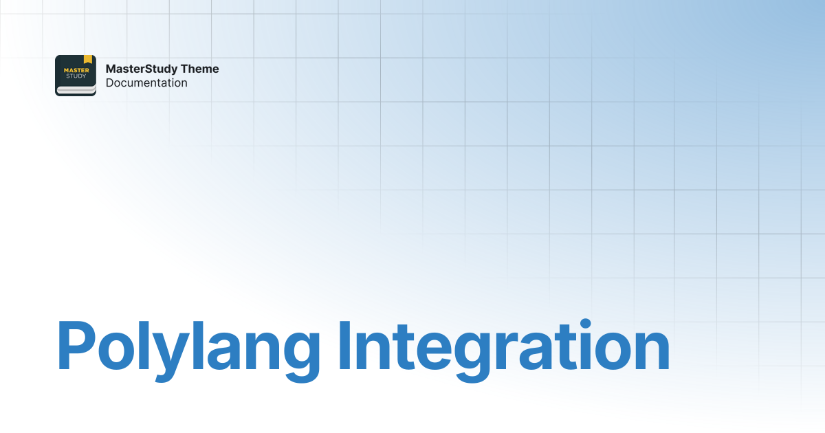 Polylang Integration | MasterStudy Theme Documentation | StylemixThemes ...