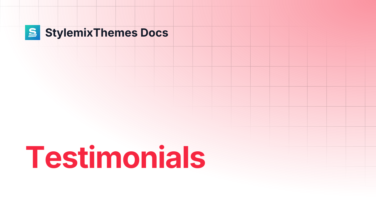 Testimonials | Sequoia Theme Documentation | StylemixThemes Docs
